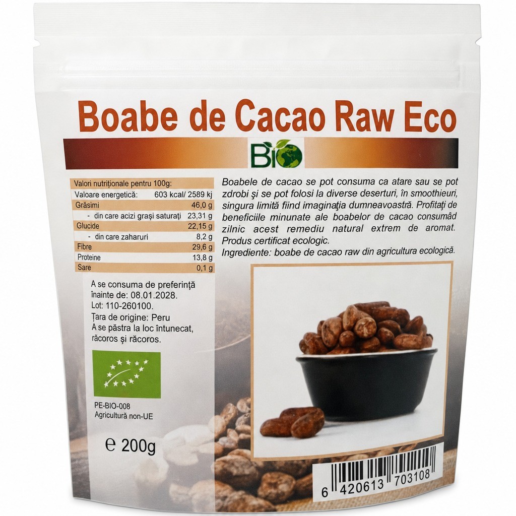 Boabe de Cacao Eco 200gr Deco Italia