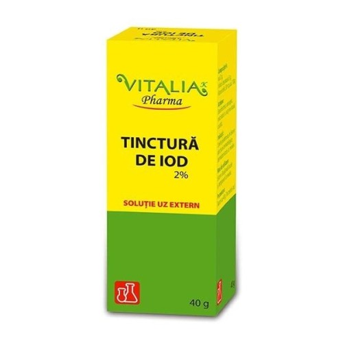 Tinctură de Iod 2%, 40 g, Vitalia