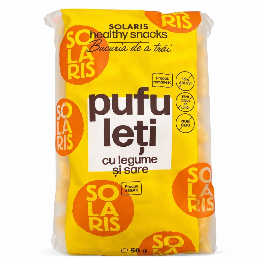 Pufuleti cu Belsug de Legume si Sare, 50g, Solaris