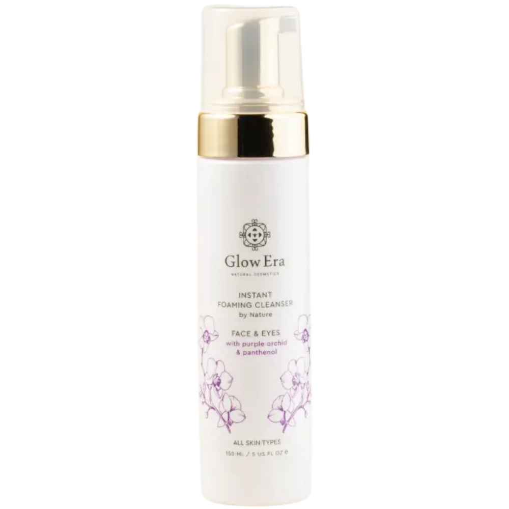 Spuma de curatare pentru fata si ochi cu Orhidee Violeta, 150ml, Glow Era [1]