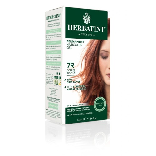 Vopsea Par Blond Cupru Deschis 7R, 150ml, Herbatint